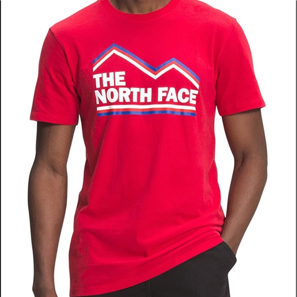 The North Face Men's S/S New USA Tee, TNF Red, Medium NWT - Picture 1 of 2